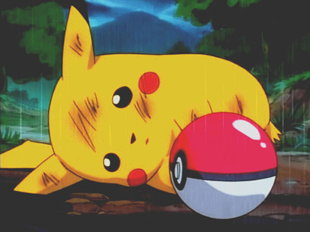 1. Depressed Pikachu with Blue Hair - wide 2